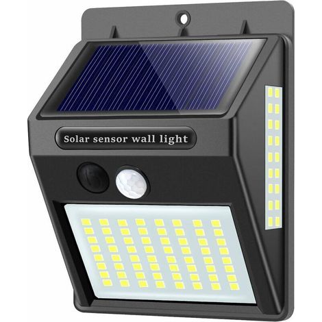 Solarleuchte Für Den Außenbereich Mit Bewegungsmelder – Hochwertige Solarleuchte Mit 100 Leds Und 1000 Lumen, Wasserdichte Solarwandleuchte Mit 2200-mah-akku, Led-außenleuchte Mit