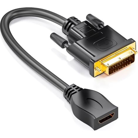 Dvi-zu-hdmi-adapter, Vergoldeter Anschluss, 1080p-auflösung, Für Pc, Tv Und Projektor
