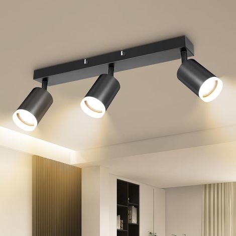 Verstellbare Gu10-deckeneinbaustrahler, Mattschwarzes Acryl-aluminium, Für Küche Und Wohnzimmer