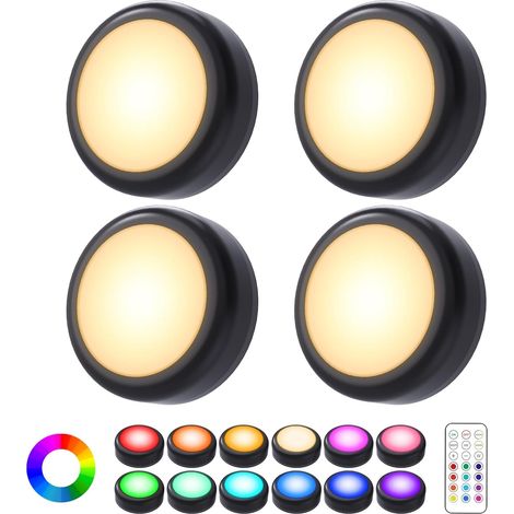Rgb-led-kleiderschrankleuchten Mit Fernbedienung, 13 Farben, Timer Für Kleiderschrank Und Treppenhaus