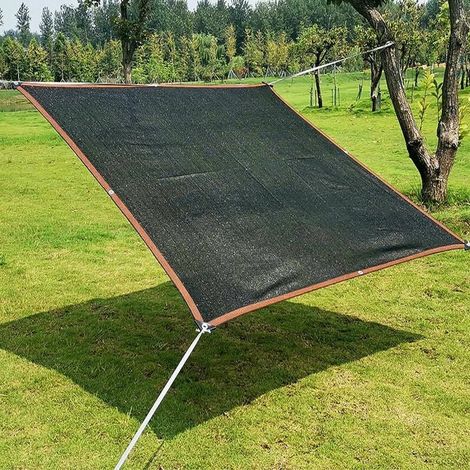 Hochwertiges Schwarzes Schattierungsnetz, Gestricktes Schattierungsgewebe, 85% Uv-beständiges Sonnenschutznetz, Sonnensegel Für Vegetation, Haus, Hundezwinger, Schwimmbad (3x4m)