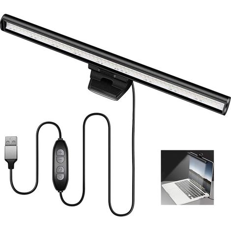 Laptop-monitor-lampenleiste, Led-bildschirmlampe, Blend- Und Flimmerfrei, Usb-betrieben, Platzsparend, Für Zuhause/büro/café