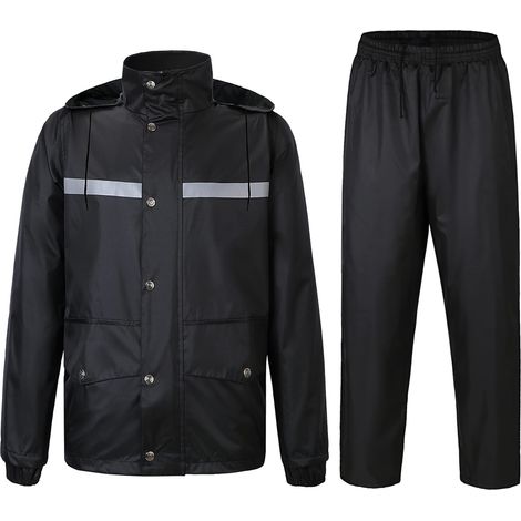Regenmantel, Wasserdichter Regenanzug Mit Kapuze, Wasserdichtes Outdoor-jacken- Und Hosen-set Für Herren (xl)