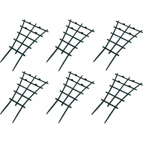 Set Mit 6 Stapelbaren, Robusten Klettergerüsten Aus Kunststoff Für Garten, Terrasse, Blumen Und Gemüse