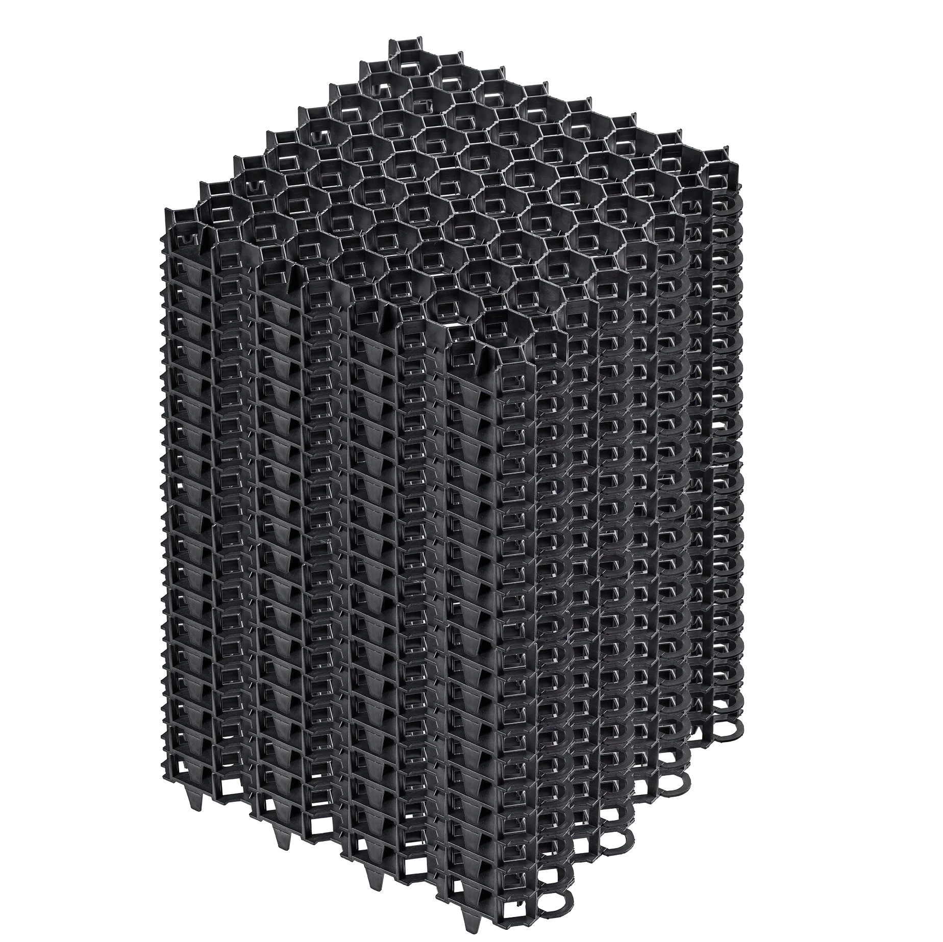 Bodengitter, 50 X 50 X 3,5 Cm, Recyclingkunststoff, Vielseitig Einsetzbar Für Wege Und Rasenflächen, Verbessert Die Bodenstabilität, Ermöglicht Effiziente Drainage