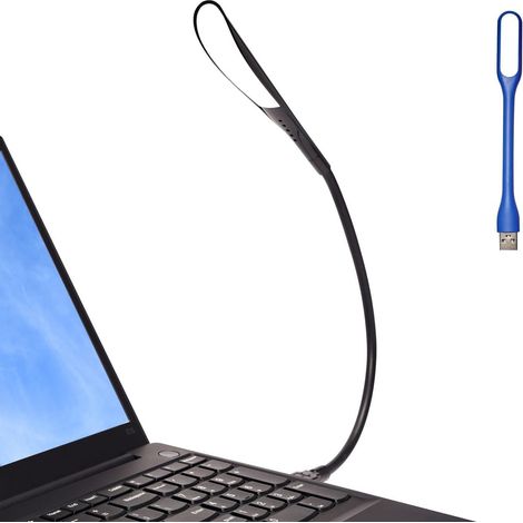 Dimmbare Usb-leuchte, Flexible Usb-tastaturlampe, Mini-usb-laptoplampe (3 Einstellbare Helligkeitsstufen, Schwarz)