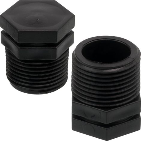 5er-pack Stopfen, 3/4"-außengewinde, Polyethylen, 10 Bar Druck, Bewässerungssystem