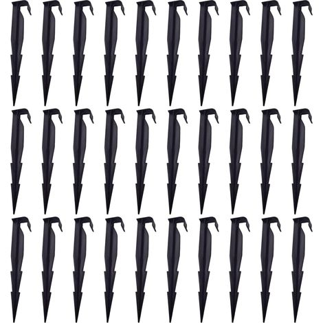 Set Mit 30 Erdspießen, 16-mm-rohrbefestigung, Robuste Bodenverankerung, Tropfbewässerungssystem, Garten