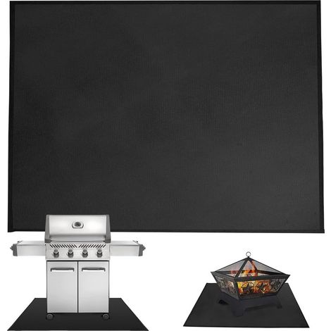 Grillmatte, Hitzebeständig Bis 2000 °f, Wasserdicht, Für Terrasse Und Balkon