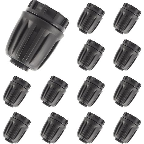 12 Fittings, 16-mm-schlauchendkappen, Tropfbewässerungsanschlüsse, Gemüsegarten