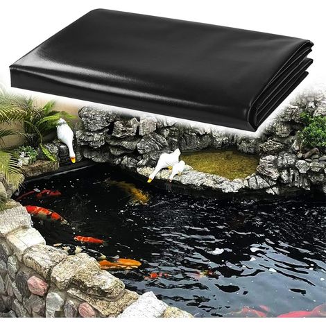 Teichfolie Aus Hdpe, 0,12 Mm, Schwarz, Flexibel, Langlebig, Für Gärten, Springbrunnen Und Landschaftsbau