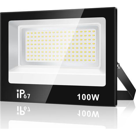 Led-flutlicht Für Den Außenbereich, 100 W, 10000 Lm, Kaltweiß, Ip67 Wasserdicht, Garten, Hof, Garage