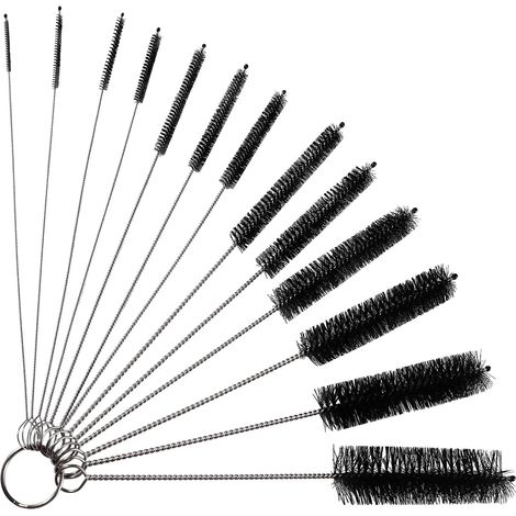 13-teiliges Reinigungsbürsten-set, Nylon Und Edelstahl, Verschiedene Größen, Für Teekanne, Tastatur Und Küchenstrohhalme