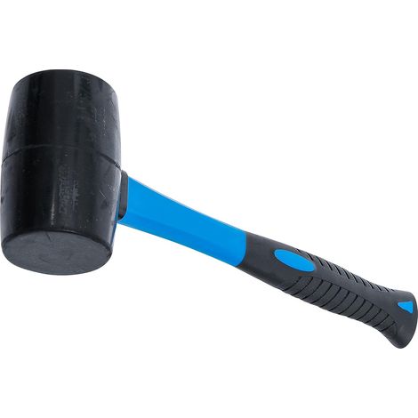 Gummihammer Mit Fiberglasgriff Und Schwarzem Kopf, 500 G