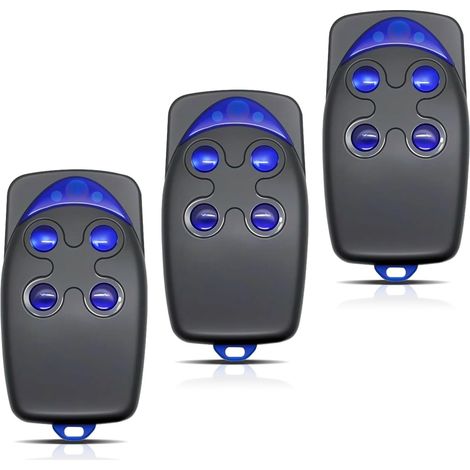 433-mhz-fernbedienung Für Garagentore, Kompatibel Mit Flo4-rs, 4 Kanäle, 3er-pack, Reichweite 50 Bis 150 M