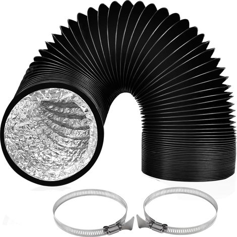 X 125-mm-abgasrohr, 3 M Flexibler Aluminiumschlauch, 2 X Stahlschellen Für Klimaanlage