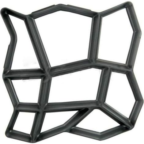 Unregelmäßige Betonpflasterform (43 X 43 Cm) Für Wege, Kunststoff-pflasterform Für Einfahrten, Terrassen, Gartenwege, Wegestein