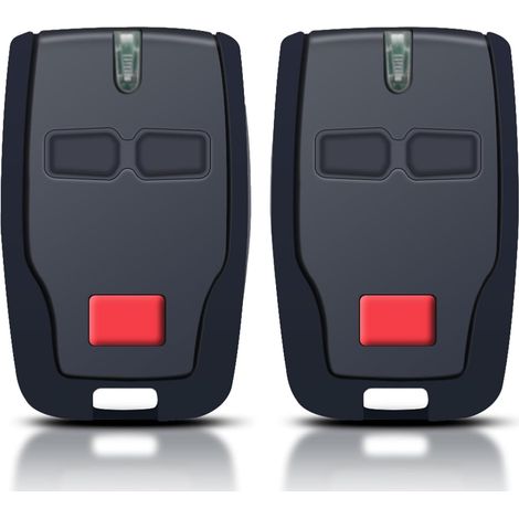 Garagenquelle (2er-pack, 433,92 Mhz) – 2 Kanäle, 2 Tasten, Kompatibel Mit Bft Mitto 2 B Rcb, Kleio, Ghibli, Trc 2 – Code-roll-/lernfunktion