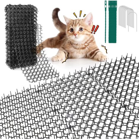 15 Katzenabwehrmatten, 20 X 40 Cm Weiche Spikes, Gartenabwehrbarriere, Haustierschutzzaun
