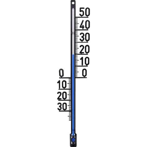 Innen-/außenthermometer Mit Temperaturanzeige, Schwarz, Für Haus Und Garten