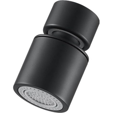 X Verstellbarer, Drehbarer Abs-küchen-/badezimmer-wasserhahn-spülbeckenfilter (schwarz)