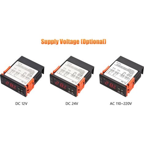 Digitaler Temperaturregler Stc-1000, Intelligenter 24-v-dc-kühlschrankthermostat, Unterstützt Heizen/kühlen/temperaturkorrektur/startverzögerung.
