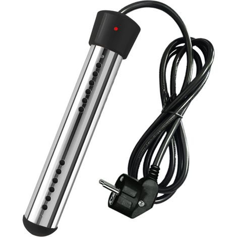 Elektrischer 2500-w-wassererhitzer Mit Tauchsieder, Schwimmbadwassererhitzer, Tragbarer Wassererhitzer, Geeignet Für Teiche Und Eimer, 230 V (schwarz)