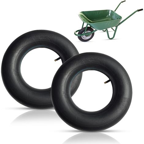 Innenschlauch Für Schubkarren, 2 Stück, 4.80/4.00-8 Innenschläuche, Für Handwagen, Transportwagen, Gartenwagen, Rasenmäher (schwarz)