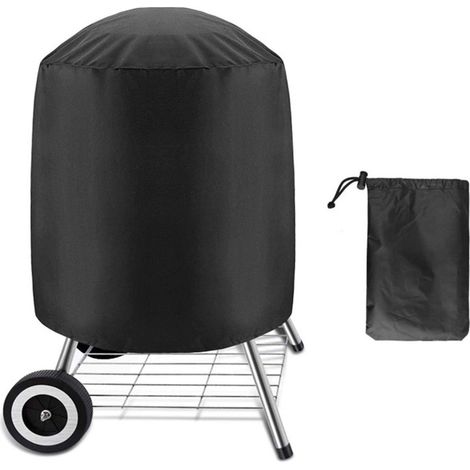 5877 Cm Lange, Wasserdichte Und Robuste, Uv-beständige Grillabdeckung Für Weber Char-broil Grills, Schwarz