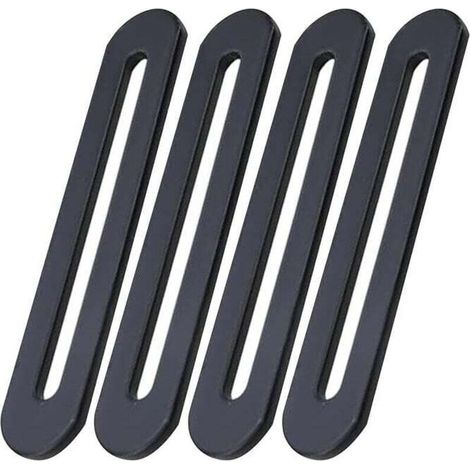 Befestigungswinkel 155 X 19 Mm, Schwarze Edelstahl-befestigungswinkel, Befestigungswinkel Für Reparaturen, Möbelbefestigungen, 4 Stück (4, 155 X 19 Mm)