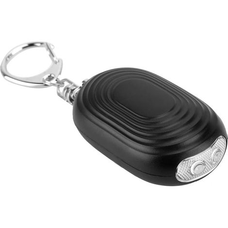 Taschenalarm, Persönlicher Alarm, 120 Db Notfall-sicherheitsalarm Mit Led-leuchten, Kleiner Tragbarer Schlüsselanhänger Für Frauen, Kinder Und Senioren, 6,9 X 3,8 X 2,5 Cm (schwarz)