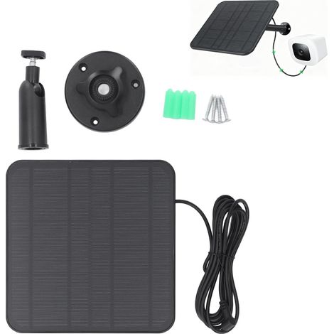 Solarpanel, 12 W, Ip65 Wasserdicht, 360° Verstellbar, Wandmontage Möglich, Für Ring-kamera