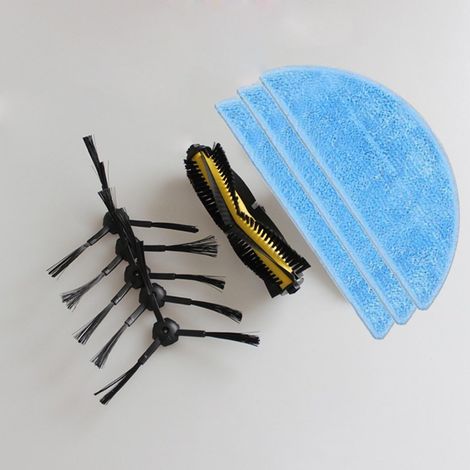 Cloth1de Reinigungsmopp-fransen, Bürsten- Und Seitenbürsten-set Für Den Ilife V7 Chuwi V7 Saugroboter Chuwi Ilife V7