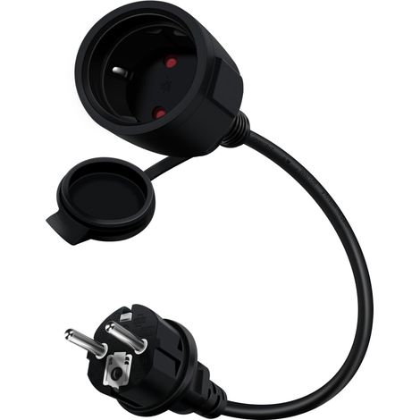 Schuko-verlängerungskabel, Kupferkern, Ip44 Wasserdicht, 16a 250v Stecker, Für Innen Und Außen