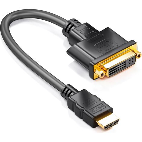 Hdmi-zu-dvi-adapter, 24 Karat Vergoldete Kontakte, 1080p-auflösung, Für Fernseher, Pc, Projektor