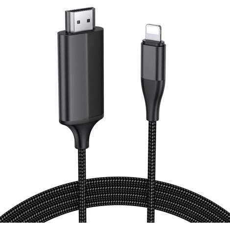 Hdmi-kabel, 1080p-videoanschluss, 2 M Digitaladapter, Für Iphone, Ipad, Tv Und Projektor