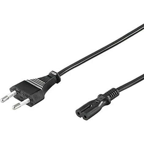 Netzkabel, 2 M, Europäischer Stecker C7, Iec 320, Für Pc, Monitor, Tv, Usv