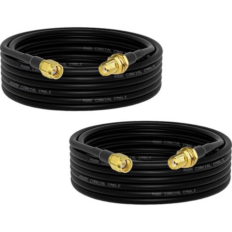 Sma-antennenkabel, Rg8x-verlängerungskabel, 3 M, Stecker/buchse, 50 Ohm Impedanz, Für Sdr-wlan-router