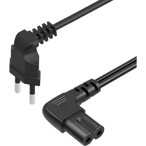 C7-stromkabel, 90 Grad, 3 Meter, 18awg, Für Lg-, Samsung- Und Tcl-fernseher
