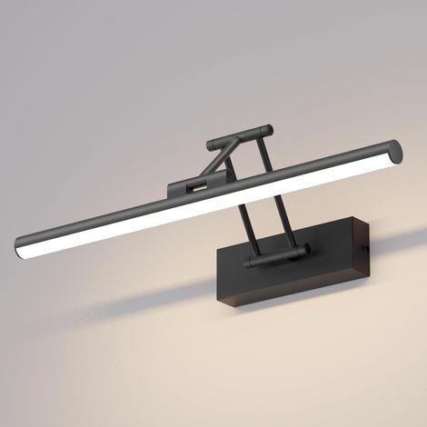 Drehbarer, Klappbarer Spiegel Mit Leuchte, 40 Cm, 12 W, 970 Lm, Schutzart Ip44, Zink-aluminium, Badezimmer
