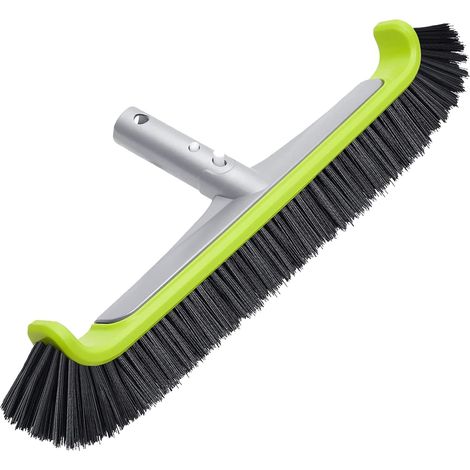 Poolreinigungsbürste, Verstärktes Aluminium, Hochdichtes Nylon, Ergonomischer 45°-winkel, Für Wände Und Böden