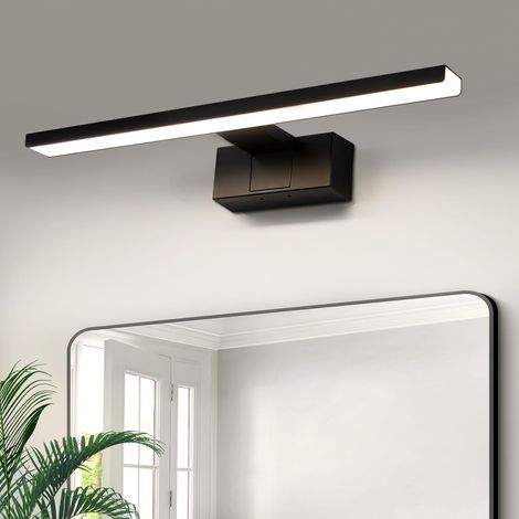 Led-wandleuchte, Ip44 Wasserdicht, 4000k Neutralweiß, Schwarz, Badezimmer