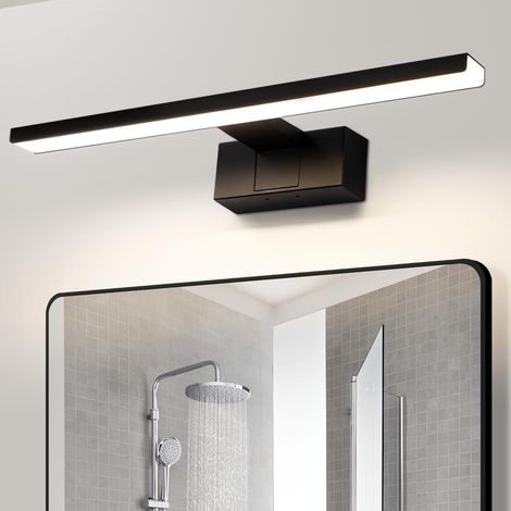 Led-spiegelleuchte 60 Cm Schwarz Ip44 4000k Badezimmer-wandleuchte