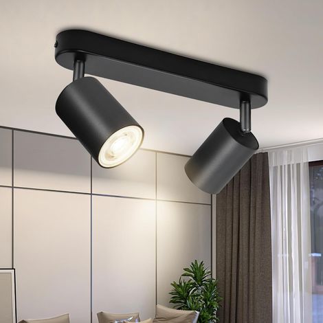 Verstellbare Schwarze Gu10-deckeneinbaustrahler Aus Aluminium Für Die Innenbeleuchtung In Küche, Wohnzimmer Und Schlafzimmer