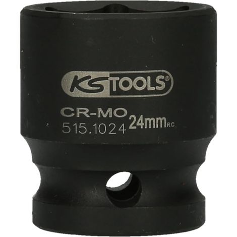 X 24 Mm 6-kant-schlagschrauber-einsatz, Chrom-molybdän-stahl, Für 1/2"-antriebswerkzeuge, Für Industrie Und Kfz-bereich