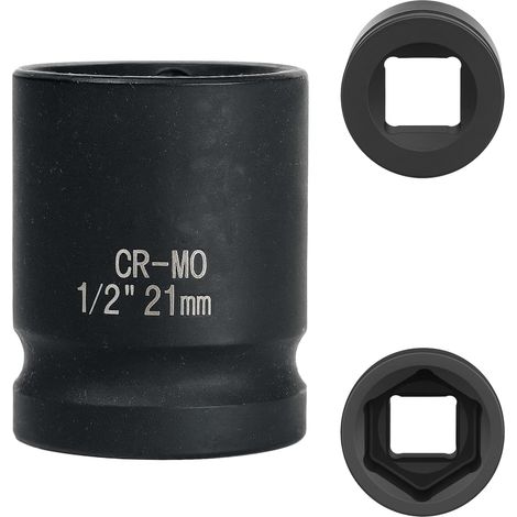 X 21-mm-steckschlüssel, Chrom-molybdän-stahl, 6-kant, Für 1/2"-schlagschrauber, Fahrrad Und Schloss