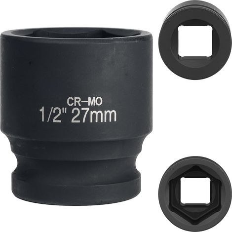 X 27-mm-steckschlüssel, Chrom-molybdän-stahl, 6-kant, 1/2 Zoll, Für Schlagschrauber, Fahrrad, Tor