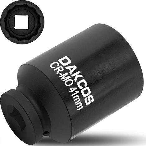 X 41 Mm 12-kant Vierkant-steckschlüssel 1/2" Cr-mo, 78 Mm Länge, Für Schlagschrauber, Antriebswelle