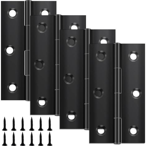 Klappscharniere 68x38mm, Schwarzer Edelstahl, Für Türen, Fenster Und Schränke