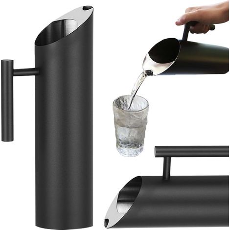 Edelstahl-wasserkrug, 2 L, Ergonomischer Griff, Edelstahl-hochglanzfinish, Für Zuhause, Restaurant Oder Bar